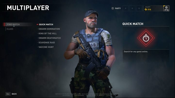 The PvP mode selection screen. - Player vs Player in World War Z - general information, available modes - Player vs Player mode - World War Z Guide