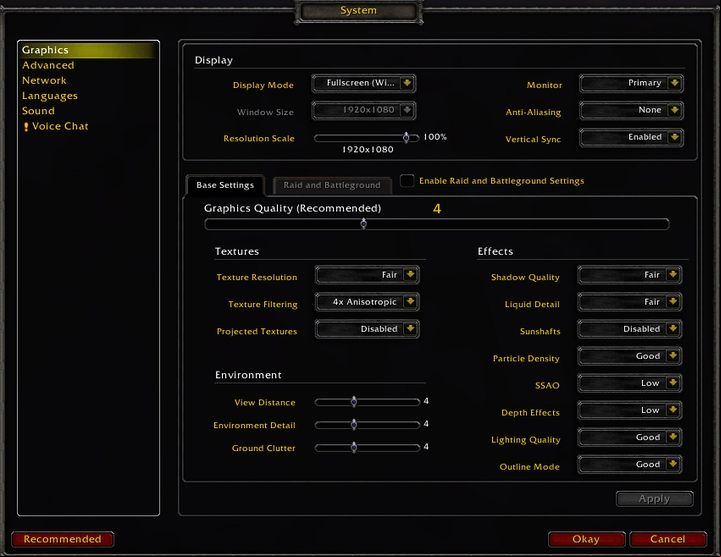 Below you will find a description of each function, which you can find in the graphics settings - System Requirements for WOW Battle for Azeroth - FAQ - World of Warcraft Battle for Azeroth Game Guide