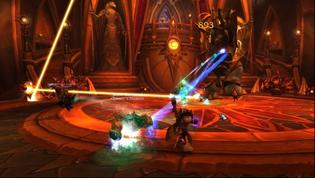 Most of the times, you should avoid the beams from the sky, in this case, it is the key to success. - Skyreach - Detailed guide - World of Warcraft: Warlords of Draenor Game Guide