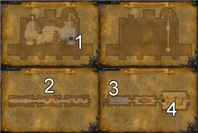 You start the dungeon at the handling station of the Iron Hordes railway, which is the transit knot for the supplies for all the units in the other parts of Draenor - Grimrail Depot - Detailed guide - World of Warcraft: Warlords of Draenor Game Guide