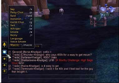 On the left side of the screen you can see a big box - 1. Game interface - World of Warcraft: Warlords of Draenor in 10 Easy Steps - World of Warcraft: Warlords of Draenor Game Guide