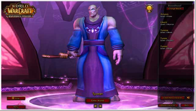 First you should create a new character - 5. Character boost to level 90 - World of Warcraft: Warlords of Draenor in 10 Easy Steps - World of Warcraft: Warlords of Draenor Game Guide