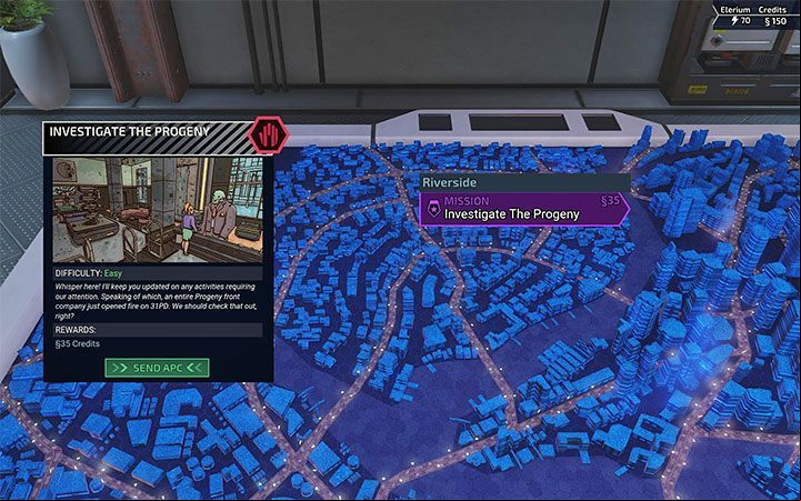 All story missions associated with a selected faction are marked purple on the map - XCOM Chimera Squad: Hostile factions - Basics - XCOM Chimera Squad Guide