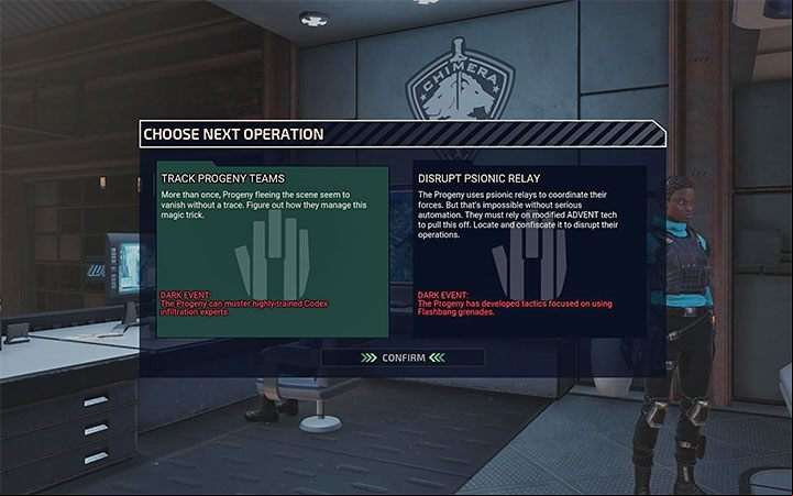 As the game progresses, you may be asked to decide how the investigation will proceed - XCOM Chimera Squad: Hostile factions - Basics - XCOM Chimera Squad Guide
