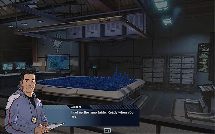 After the first mission, you move to the Chimera Squad command center - XCOM Chimera Squad: Campaign guide - Basics - XCOM Chimera Squad Guide