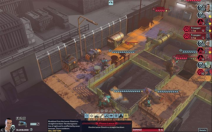 Blueblood is an expert of firearms in the team and also can be considered as a part-time sniper - XCOM Chimera Squad: Squad build, team composition - recommended - Basics - XCOM Chimera Squad Guide