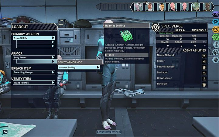 First of all, it is very useful to upgrade the Hazmat Sealing armor - it is able to completely protect the character from the negative environmental effects like poison, acid, and fire - XCOM Chimera Squad: Status effects - positive and negative - Basics - XCOM Chimera Squad Guide