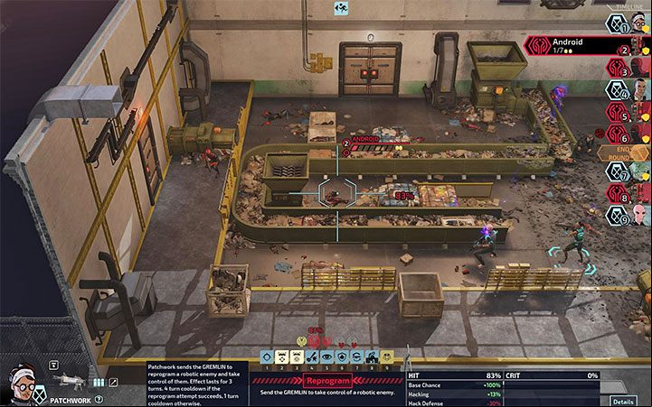 How to unlock: Hack an enemy Android with Patchwork and trigger Self-Destruct - XCOM Chimera Squad: Achievements - Appendix - XCOM Chimera Squad Guide
