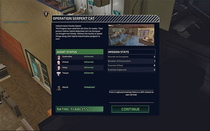 Each mission ends with up to two summary screens - XCOM Chimera Squad: Mission types - Basics - XCOM Chimera Squad Guide