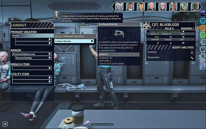 Each epic weapon must be placed in the inventory of an agent of your choice - an old weapon is replaced with a new one - XCOM Chimera Squad: Better weapons and grenades - how to get? - FAQ - XCOM Chimera Squad Guide