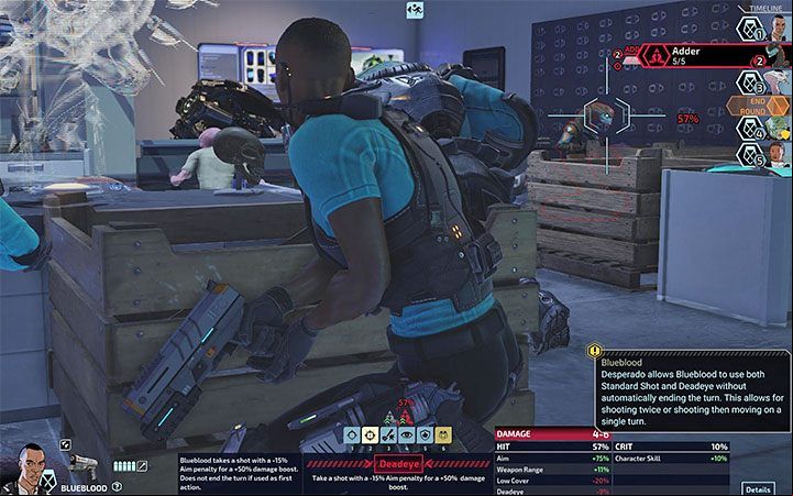 In most cases, shooting an opponent or using one of the agents skills ends his or her turn, even if he or she had 2 Action points at the time of performing the attack - XCOM Chimera Squad: Combat, tips - Basics - XCOM Chimera Squad Guide