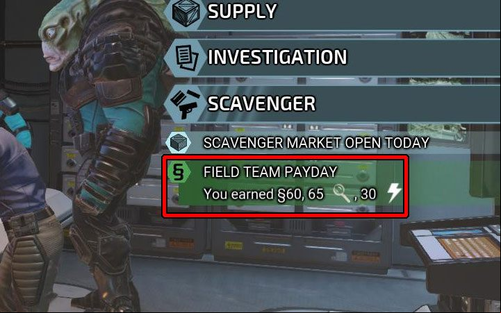 Resources obtained through active field teams are donated every Friday - XCOM Chimera Squad: Field Teams - Basics - XCOM Chimera Squad Guide
