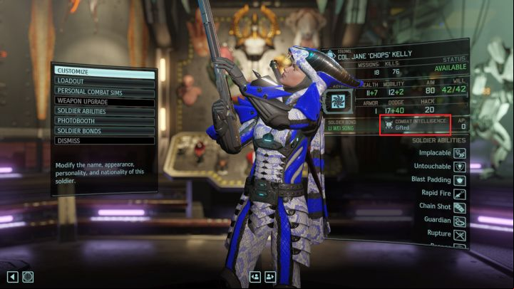 Combat Intelligence determines how many AP you get. - Whats Combat Intelligence? | FAQ - FAQ - XCOM 2 Game Guide