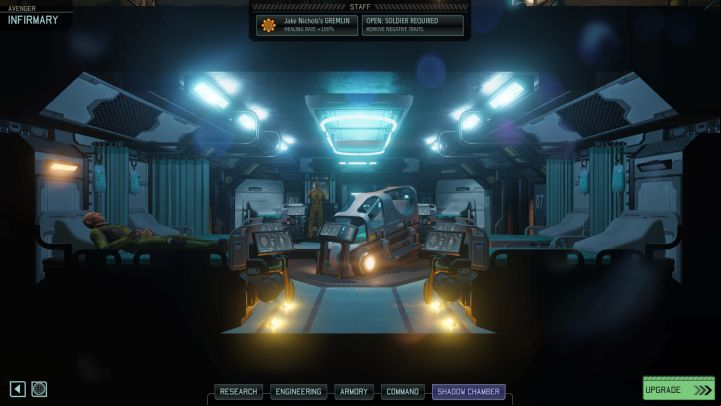 A visit to the infirmary can help the soldier remove any negative traits accrued during the battles - Building your base | How to start? - How to start? - XCOM 2 Game Guide