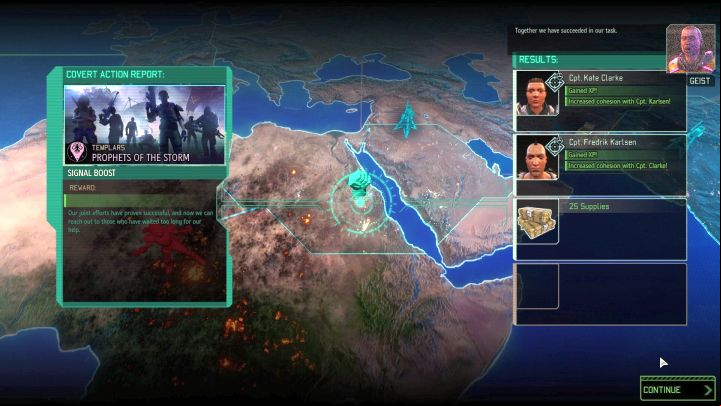 After a couple of days since beginning an Operation, you will see the above screen. - Covert Actions | Game mechanics - Game mechanics - XCOM 2 Game Guide