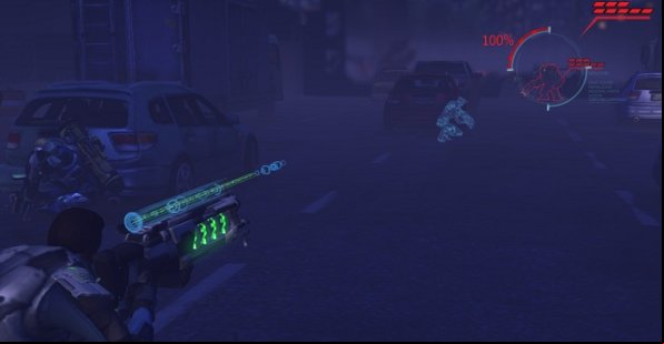 In the background: a soldier in the Ghost Armor detects enemy while being cloaked. - Tactics - How to play to win - XCOM: Enemy Unknown - Game Guide and Walkthrough