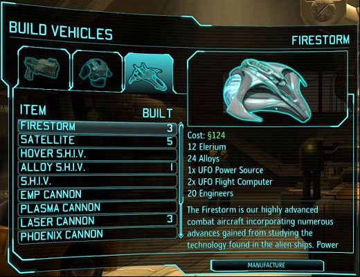 Production of modern fighter aircraft requires more advanced elements - Production and improvement of equipment - XCOM Base - XCOM: Enemy Unknown - Game Guide and Walkthrough