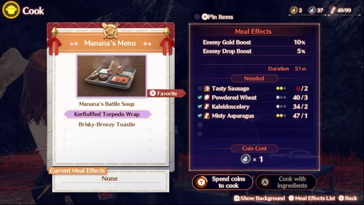 As you progress through the main storyline, you'll unlock meal preparation in Rest Spots - Xenoblade 3: Food - how to cook? - FAQ - Xenoblade Chronicles 3 Guide