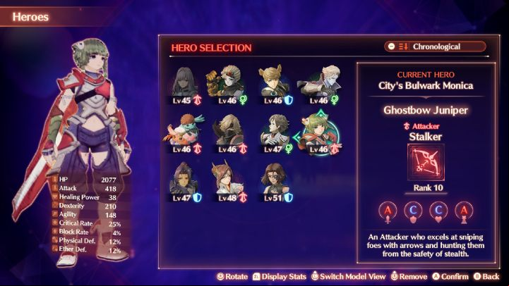 You can switch between recruited Heroes at any times, with a single exception - Ethel, who leaves the party after completing the No Want of Courage quest - Xenoblade 3: Heroes - list of all - Basics - Xenoblade Chronicles 3 Guide