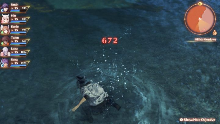 You can lose health points by falling off high cliffs - Xenoblade 3: Characters death - what will happen? - FAQ - Xenoblade Chronicles 3 Guide