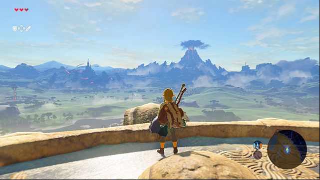Activate the tower and you will gain access to the map of the region - Follow the Sheikah Slate | Zelda Breath of the Wild walkthrough - Main quests - The Legend of Zelda Breath of the Wild Guide