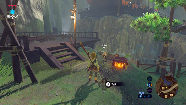 Koko needs ingredients - Side quests in Dueling Peaks Tower in Zelda Breath of the Wild - Side quests - The Legend of Zelda Breath of the Wild Guide