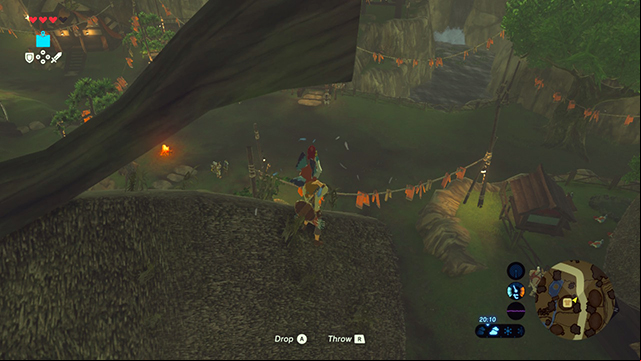 One of the chicks is hiding on the roof - Side quests in Dueling Peaks Tower in Zelda Breath of the Wild - Side quests - The Legend of Zelda Breath of the Wild Guide