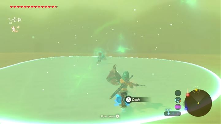 Stick to the circle and follow Riju. - Divine Beast Vah Naboris | Bossfight in Zelda Breath of the Wild - Bossfights - The Legend of Zelda Breath of the Wild Guide