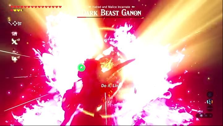 At the end of the fight, use the tornado and fire into the enemys eye. - Dark Beast Ganon | Bossfight in Zelda Breath of the Wild - Bossfights - The Legend of Zelda Breath of the Wild Guide