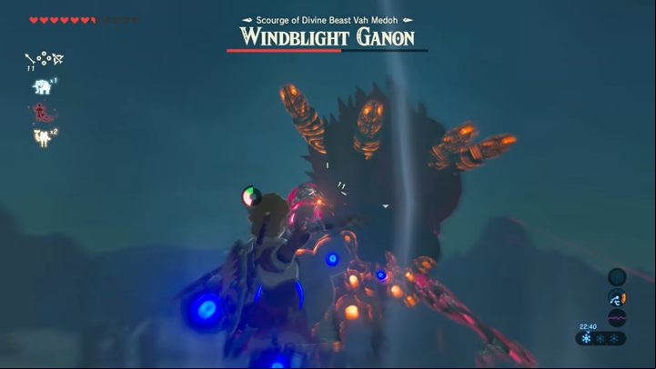 Youll mostly be shooting the bow. - Windblight Ganon | Bossfight in Zelda Breath of the Wild - Bossfights - The Legend of Zelda Breath of the Wild Guide
